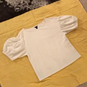 Ann Taylor Petite Puff Sleeve Top